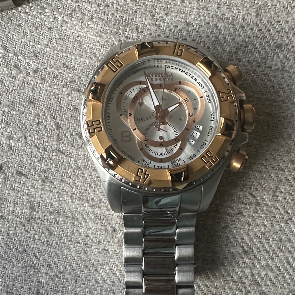 Invicta Two-Tone Chronograph Watch